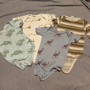 Kate Quinn bamboo bodysuit bundle (6-12m)
